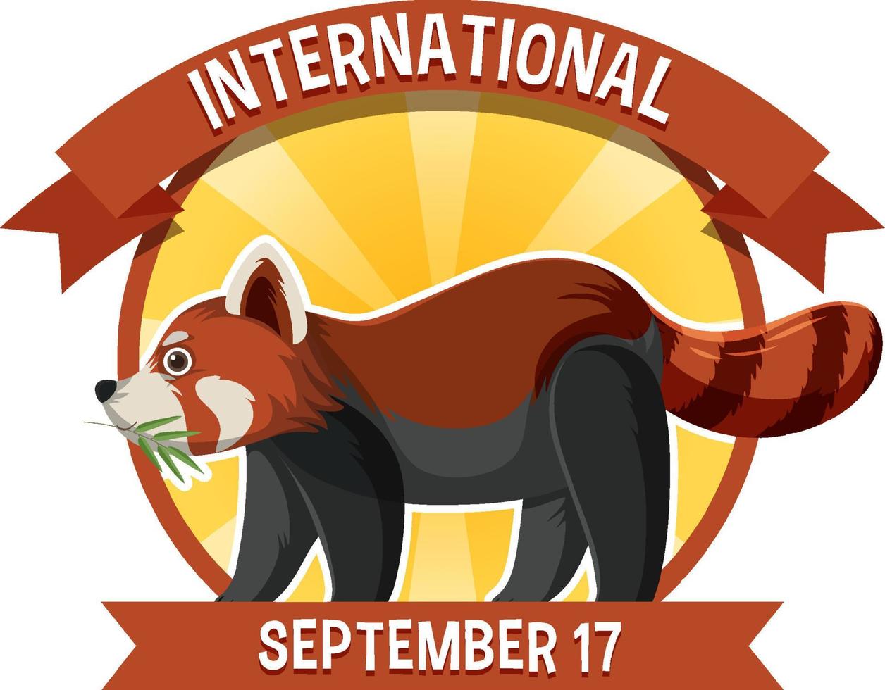 International Red Panda Day 8683786 Vector Art at Vecteezy