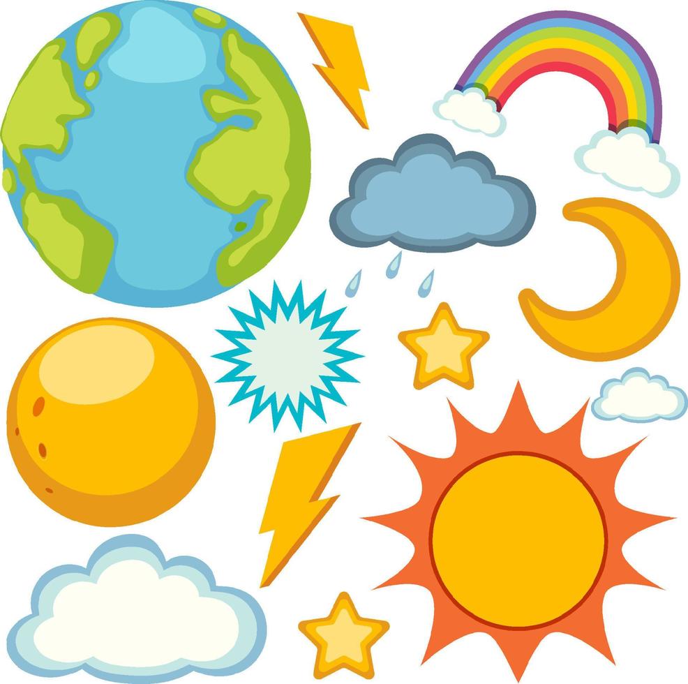 iconos meteorológicos de patrones sin fisuras vector