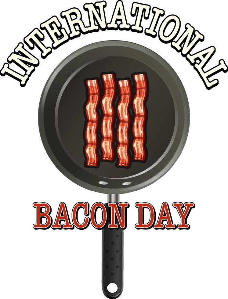 International bacon day poster template 8683860 Vector Art at Vecteezy