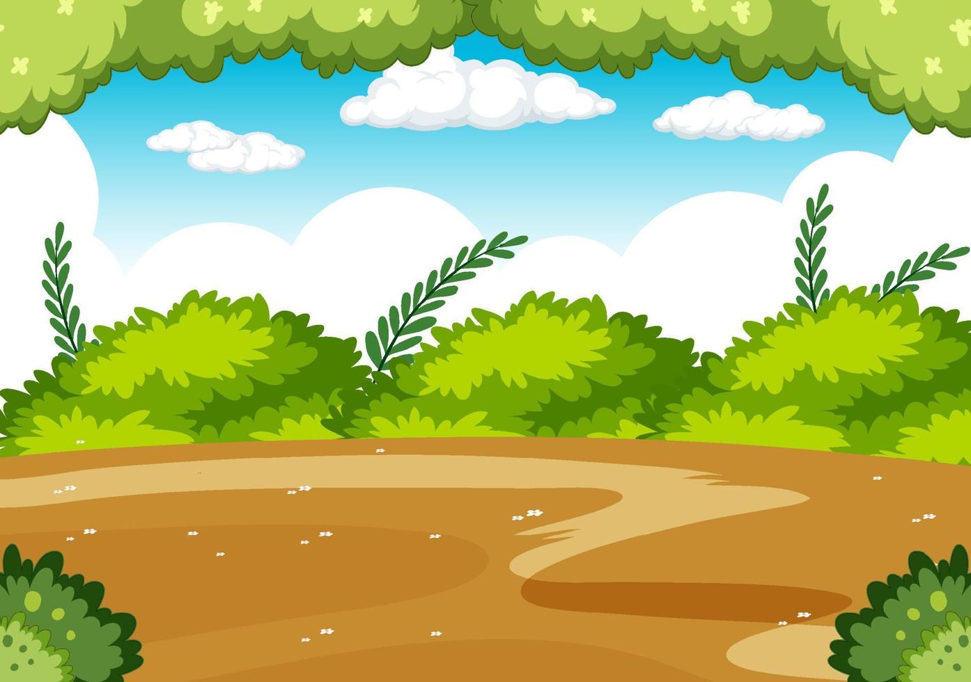 Forest nature background template vector