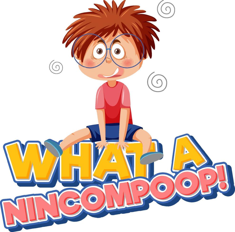 Cartoon character with word expression vector