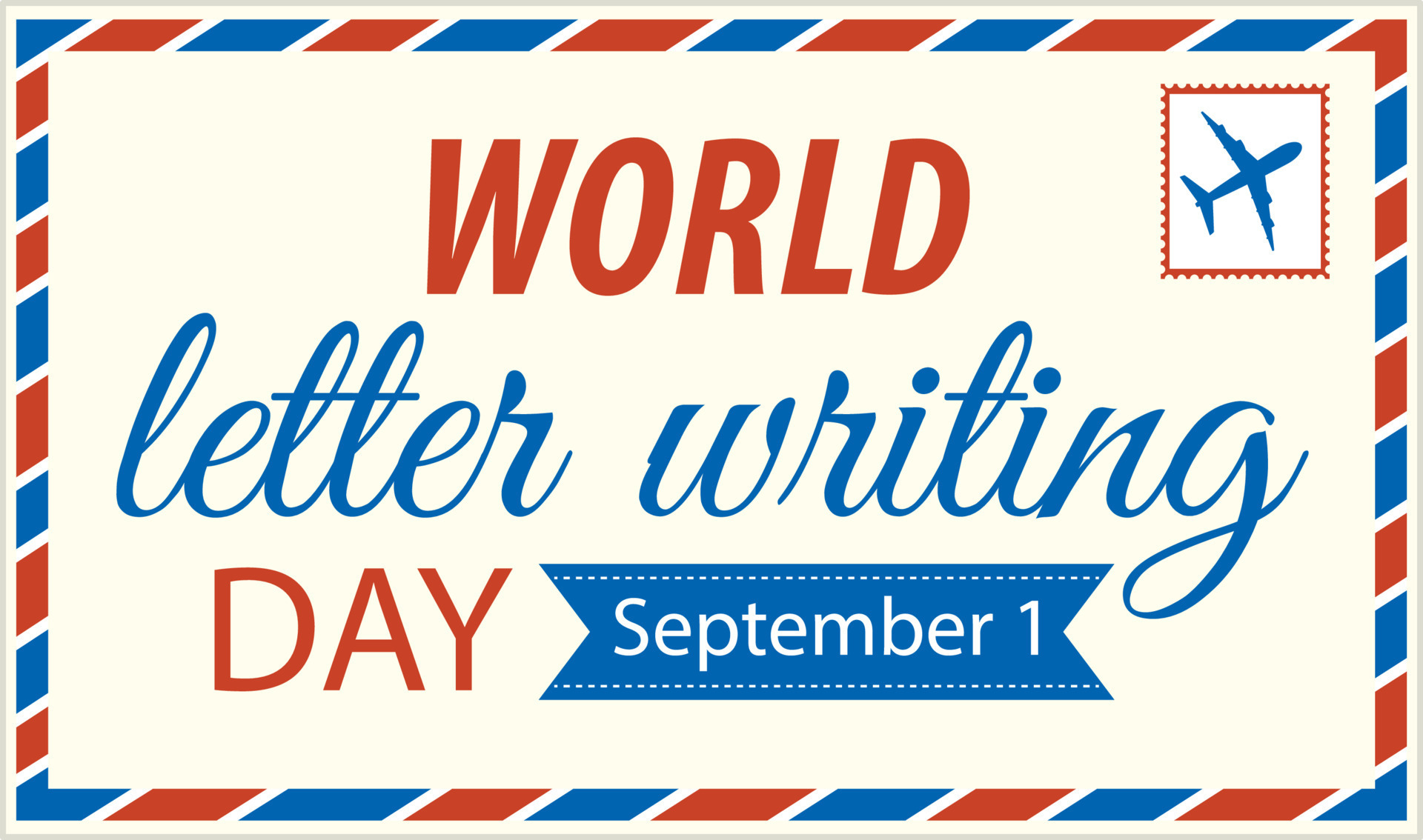 World Letter Writing Day Poster Design 8684254 Vector Art at Vecteezy