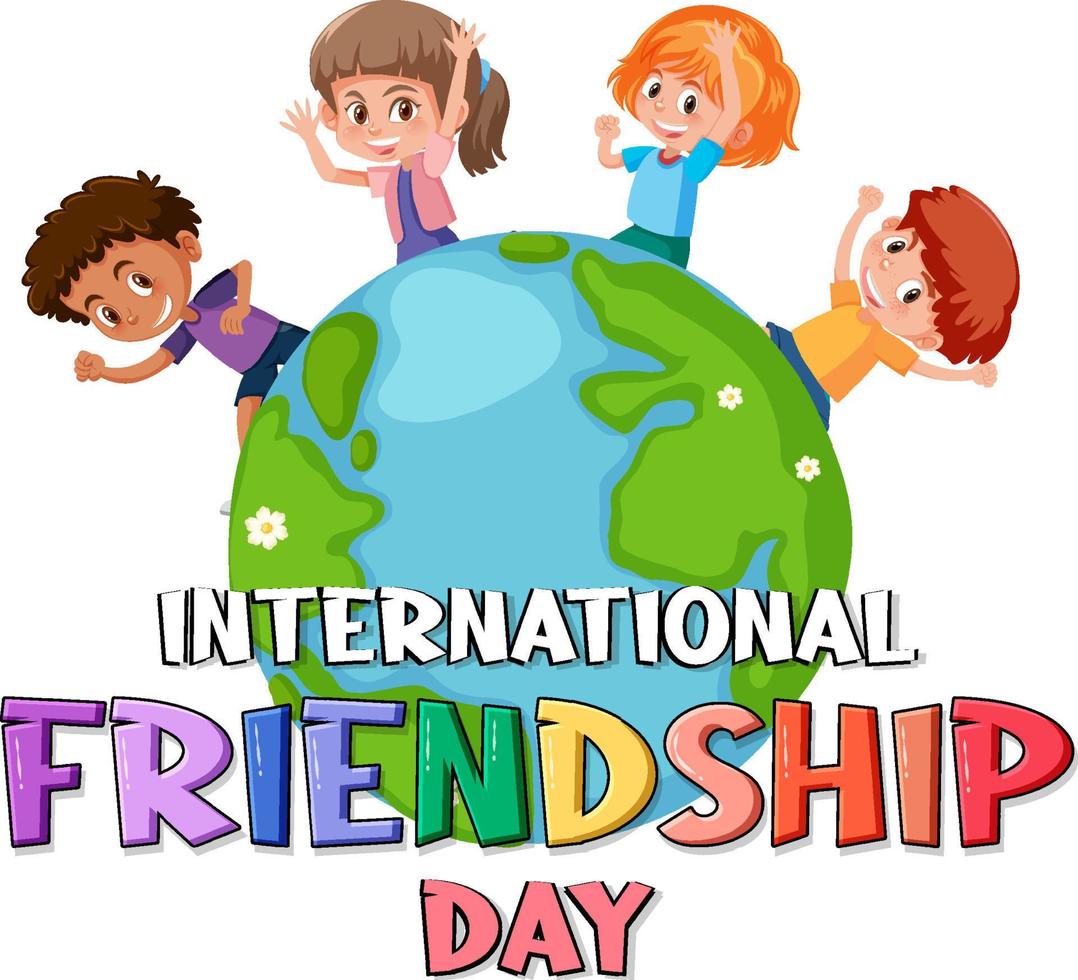 International Friendship Day banner design vector