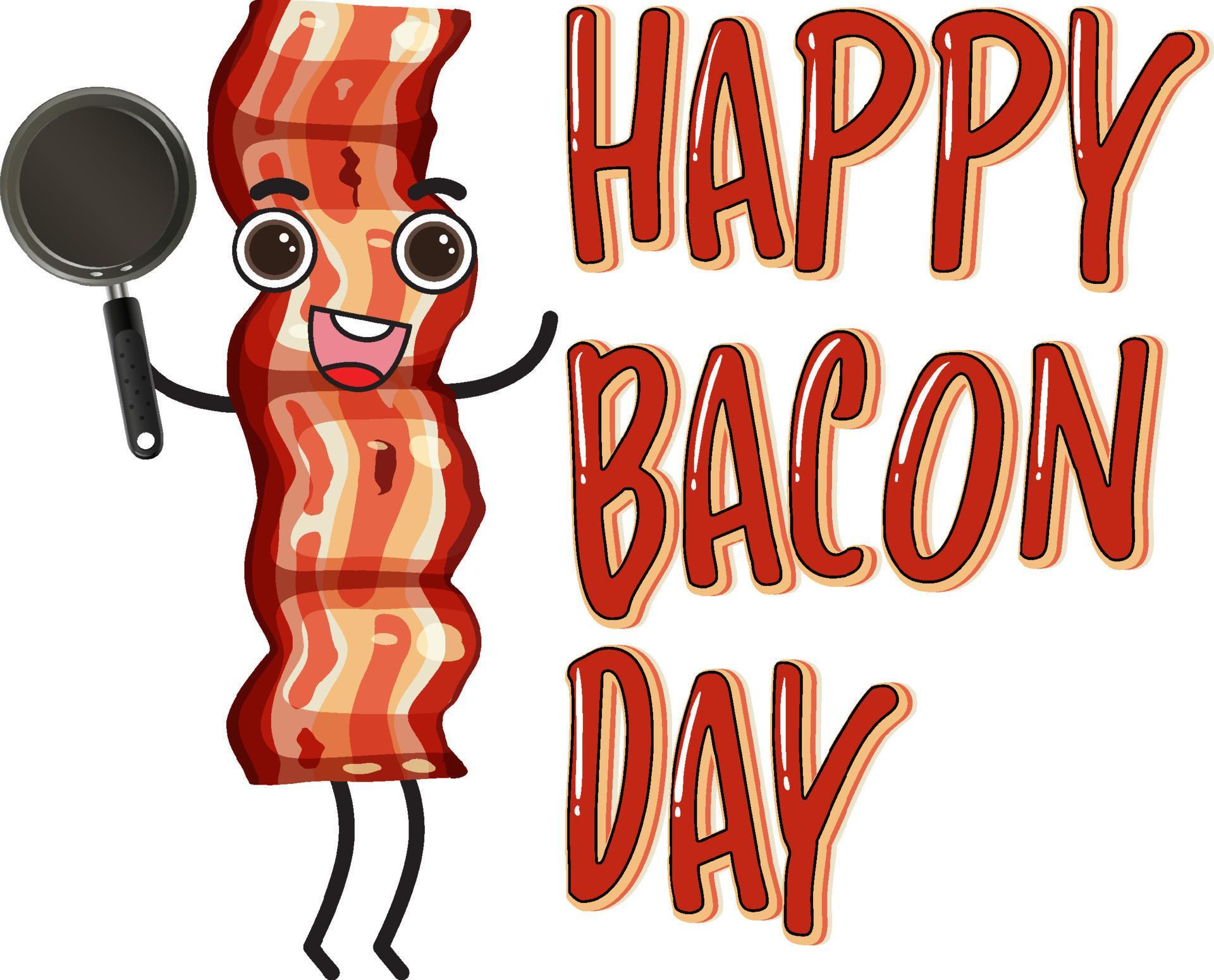 International bacon day poster template 8684388 Vector Art at Vecteezy