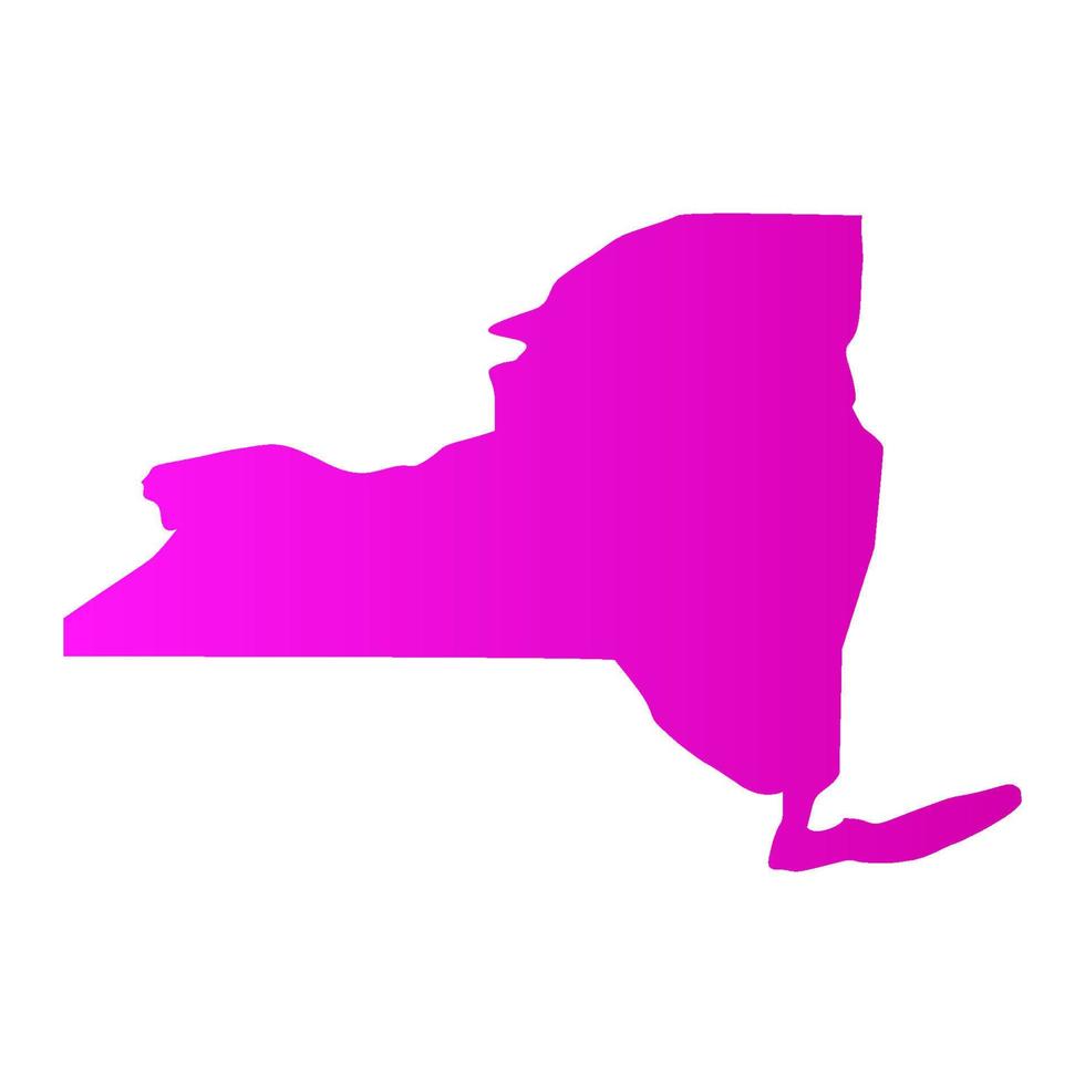 mapa de nueva york ilustrado vector