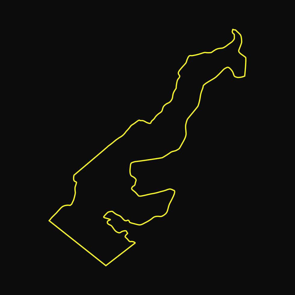 Illustrated Monaco map vector