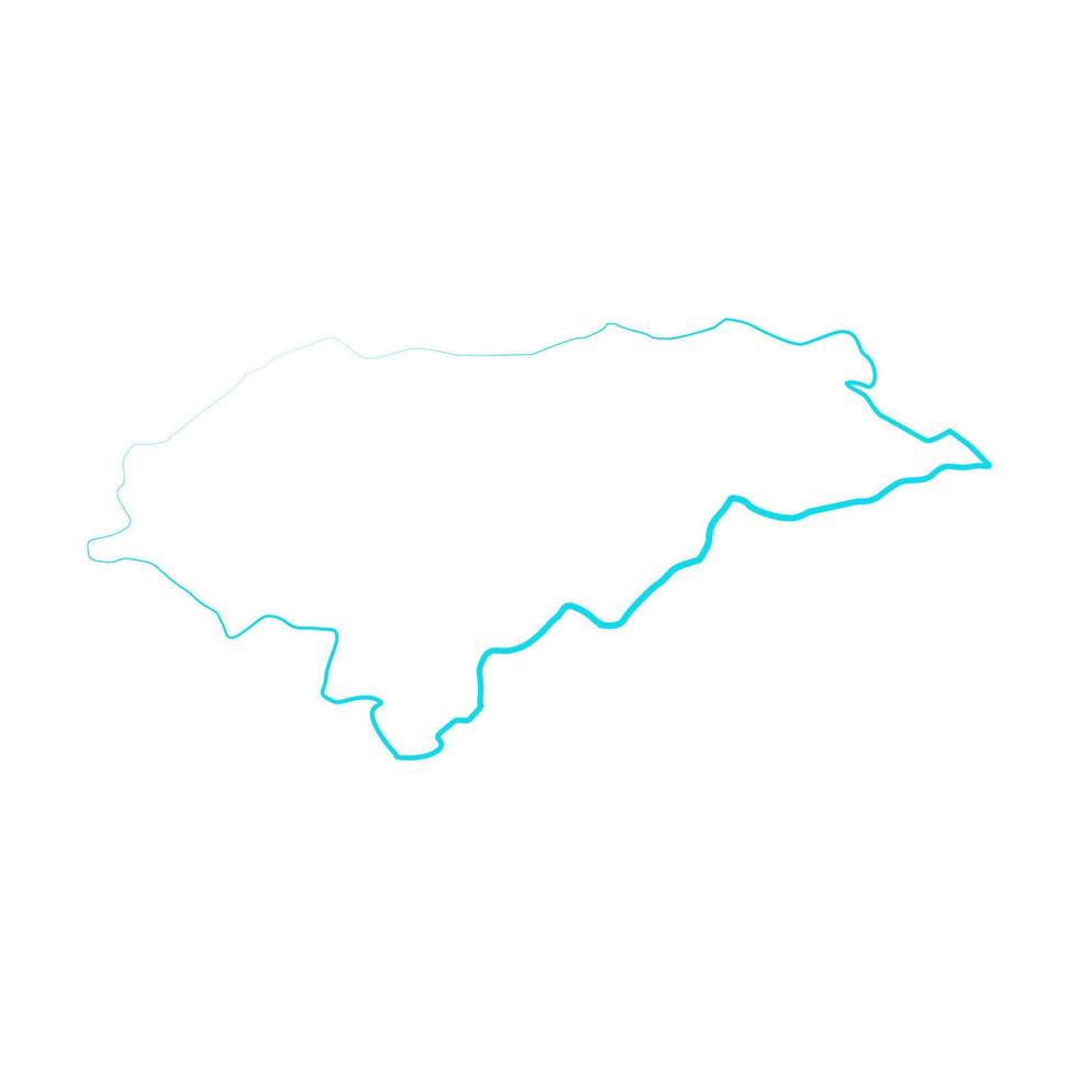 mapa ilustrado de honduras vector