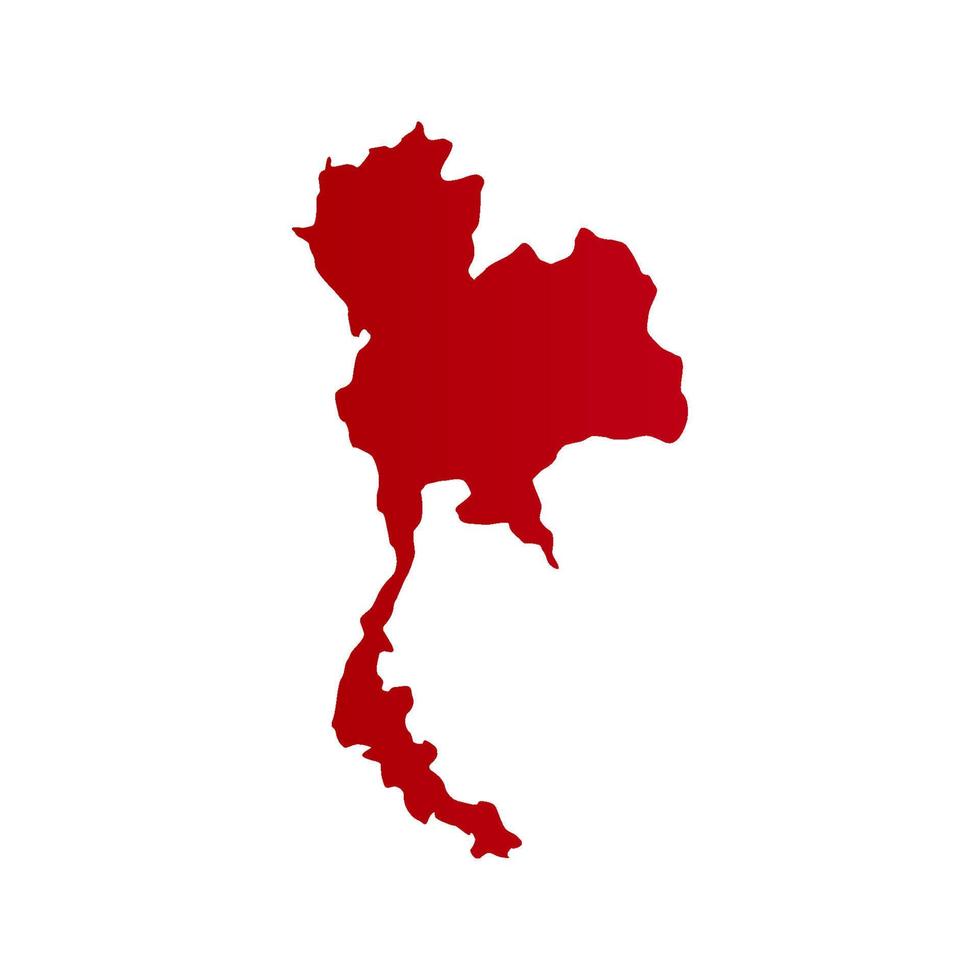 mapa de tailandia ilustrado vector