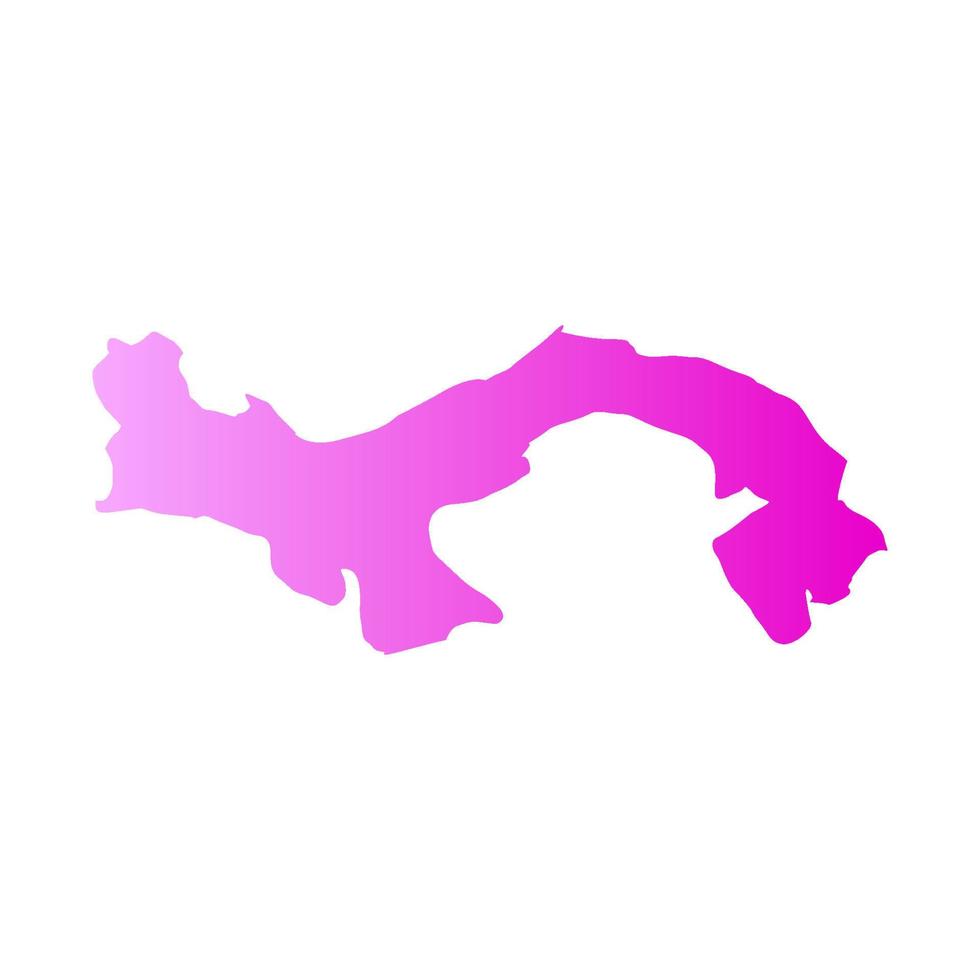 Illustrated panama map vector