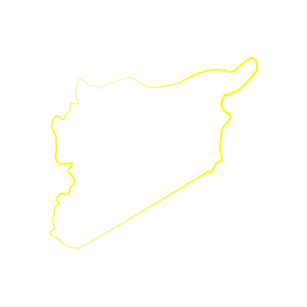 siria mapa ilustrado vector