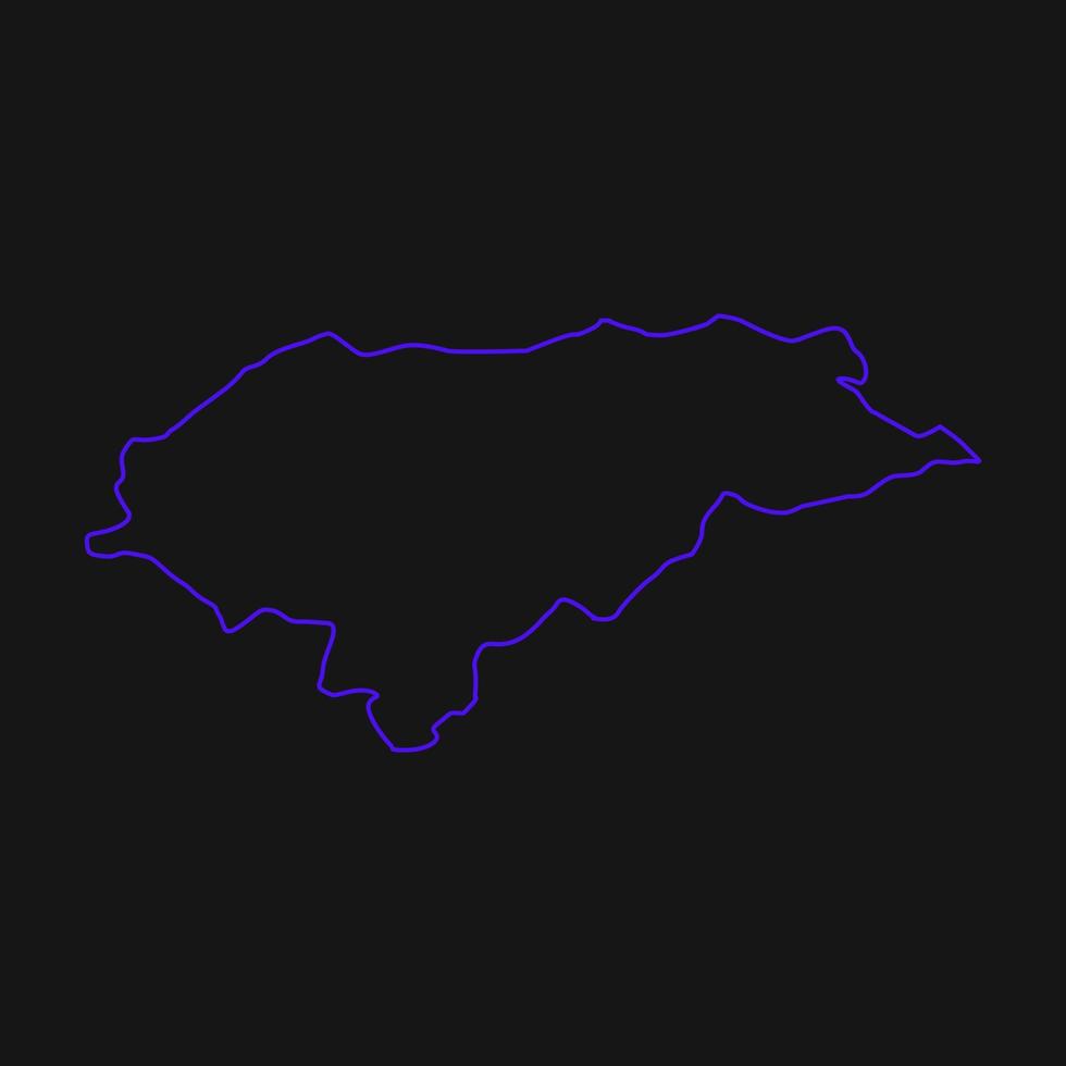 Illustrated Honduras map vector