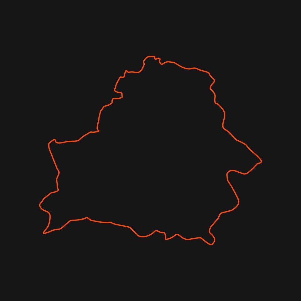 Illustrated Belarus map vector