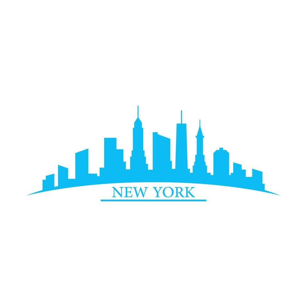 New york skyline illustrated vector