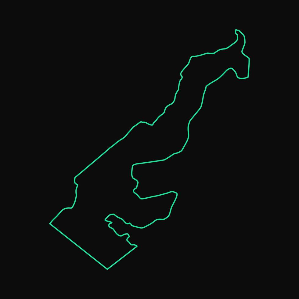 Illustrated Monaco map vector