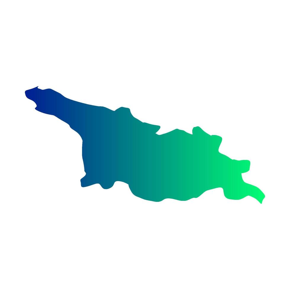 Georgia map illustrated vector