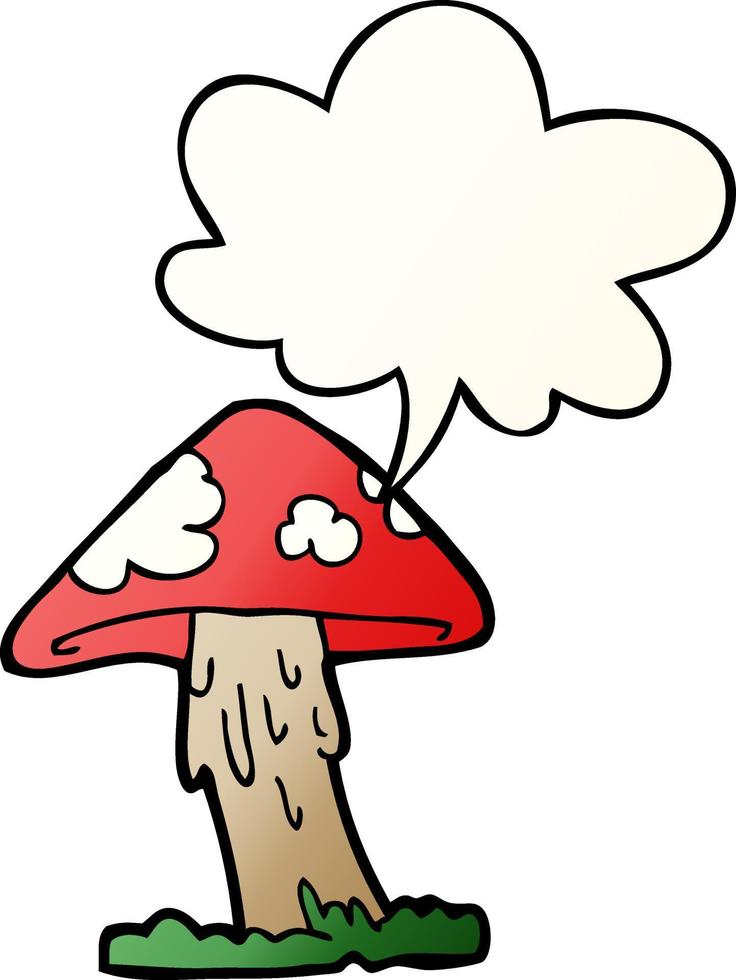 hongo de dibujos animados y burbuja de habla en un estilo degradado suave Vector en Vecteezy con degradado hongo de dibujos animados y burbuja de habla en un estilo degradado suave Vector en Vecteezy