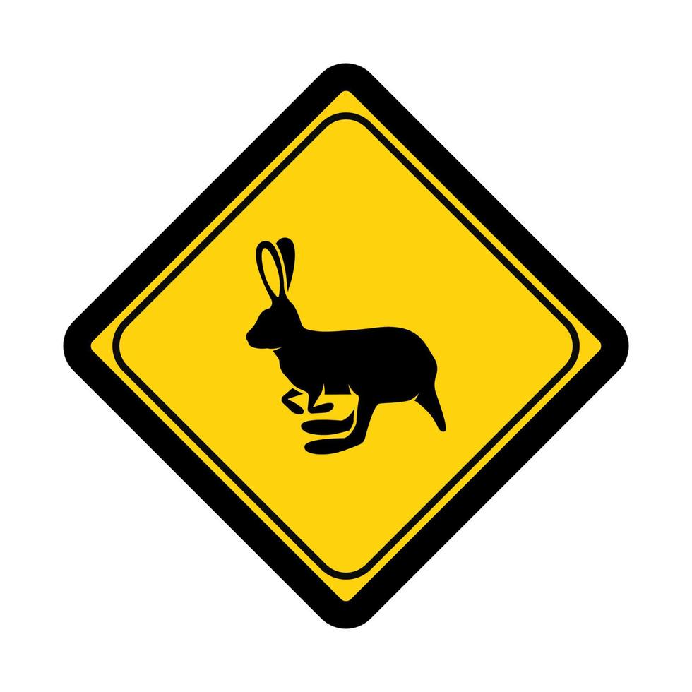 Rabbit zone sign and symbol graphic design vector illustration