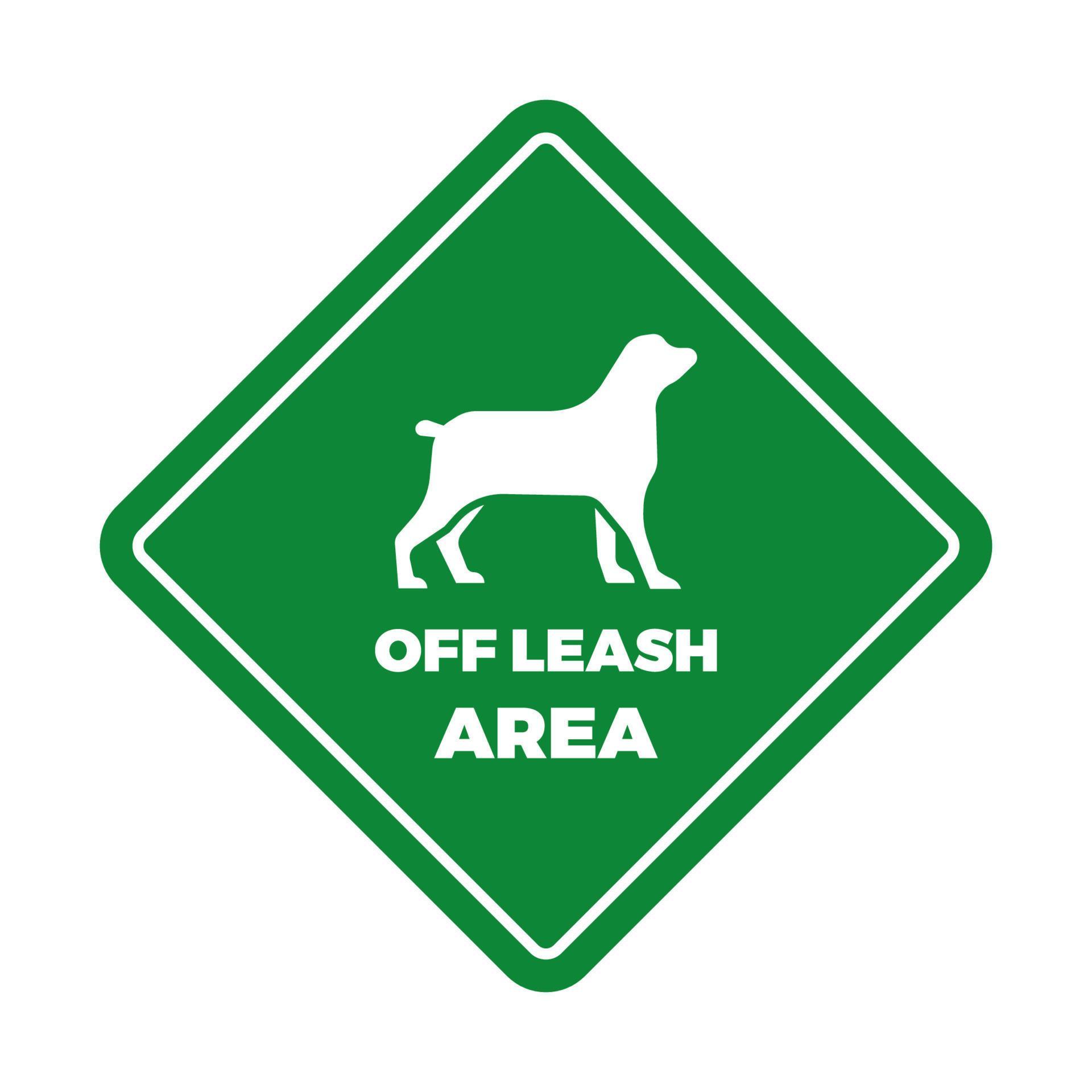 Warning off leash area sign and symbol graphic design vector