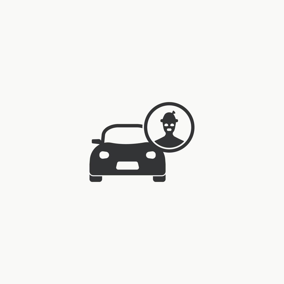 icono de ladrón de coches diseño gráfico ilustración vectorial vector