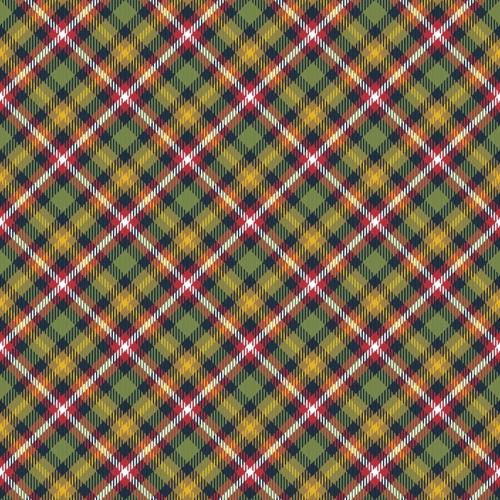 Green, red, blue, yellow and white tartan plaid scottish seamless pattern. Suitable for textile product like dresses, bedding, shirt, blankets vector