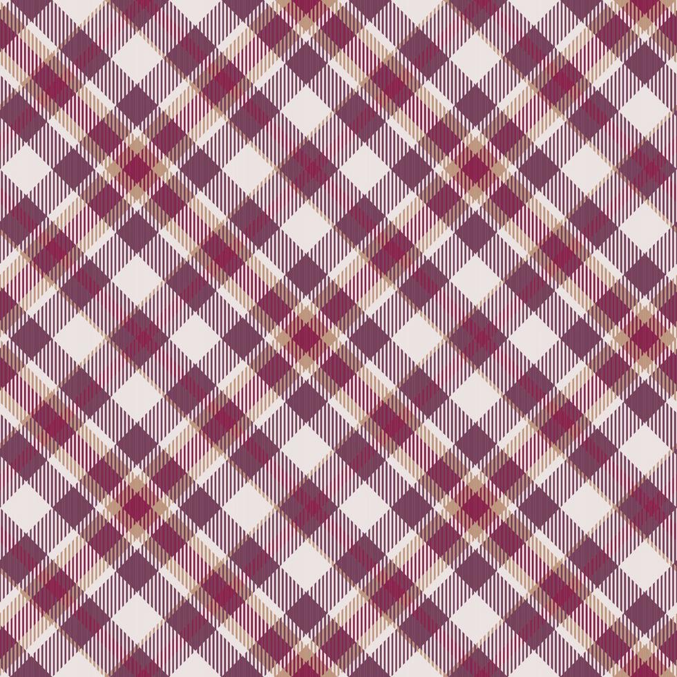 Tartan check pattern in violet and white. Textured seamless plaid for skirt, jacket, shirt  or other textile design vector
