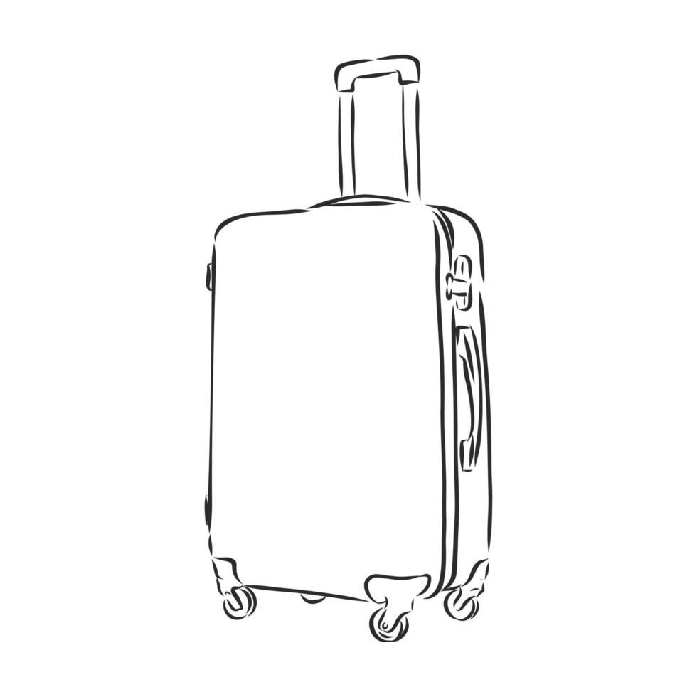 suitcase vector sketch