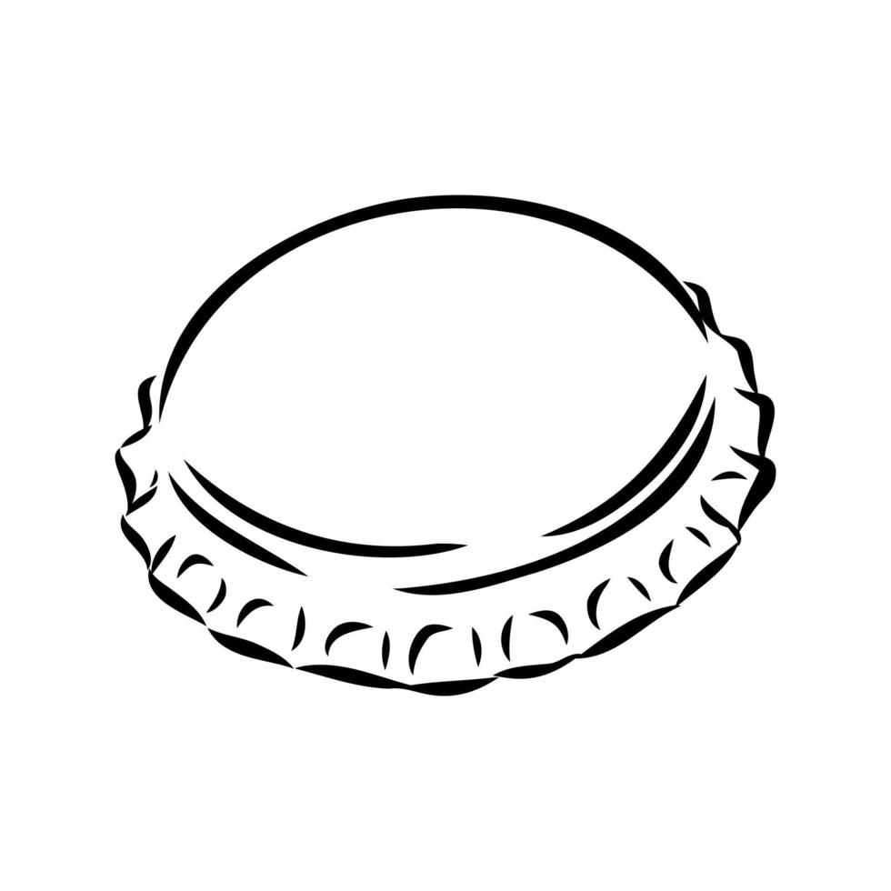 bottle cap vector sketch