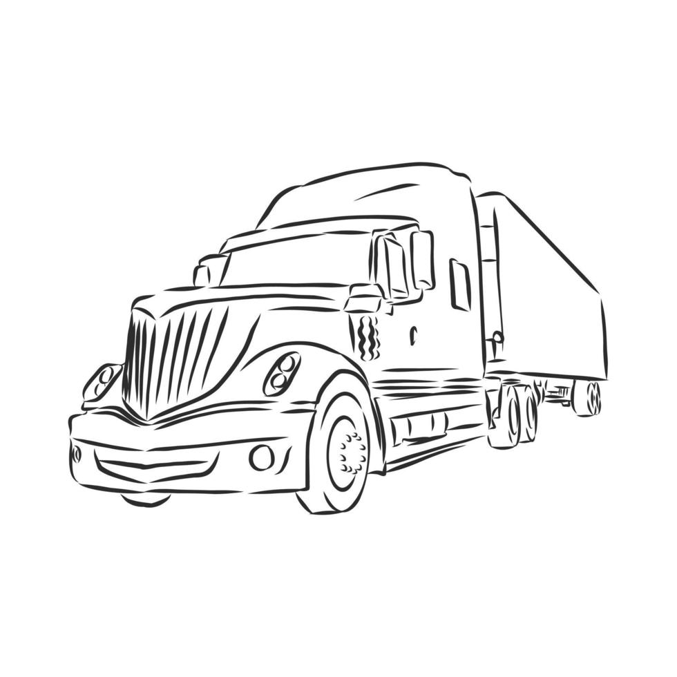 truck vector sketch