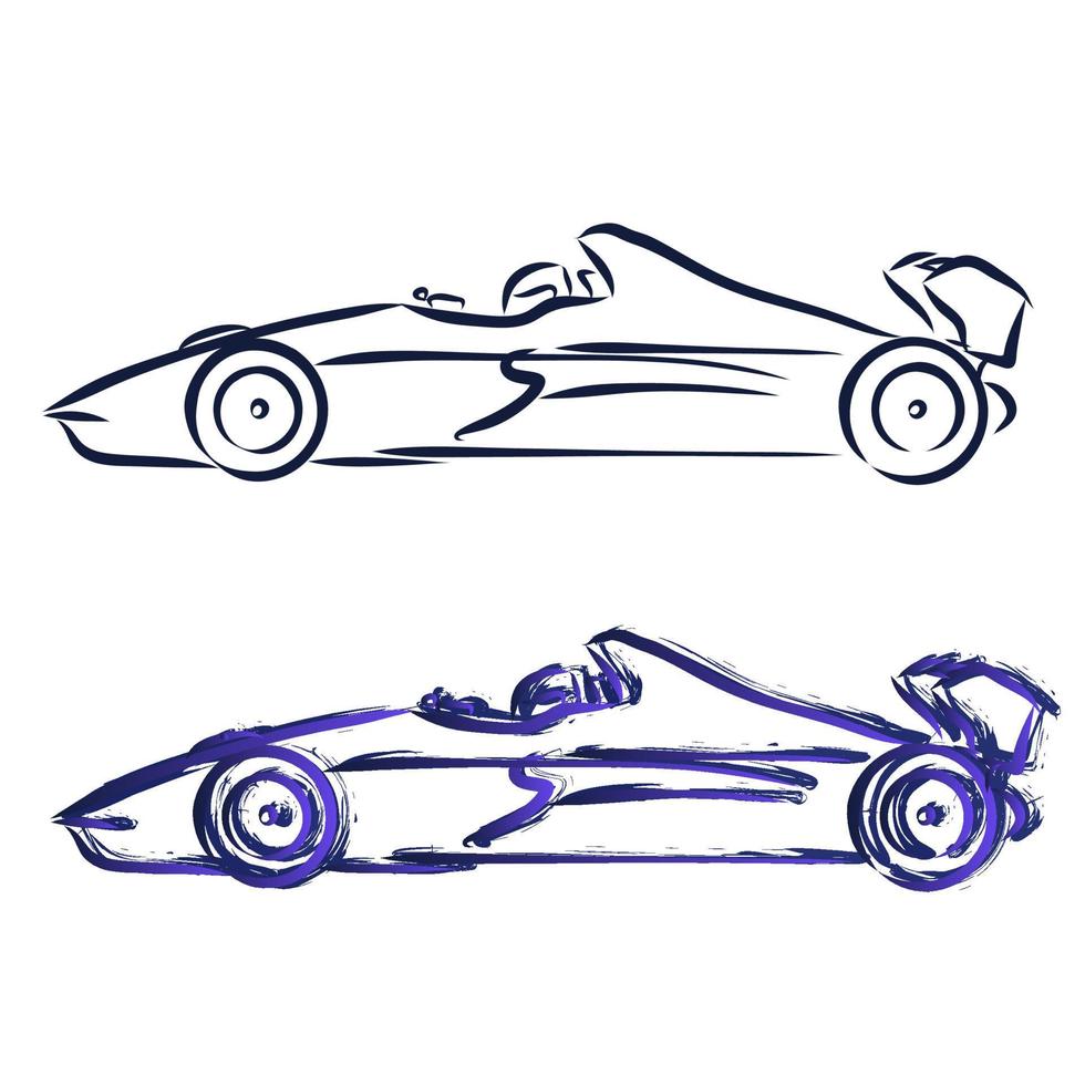 sports car vector sketch
