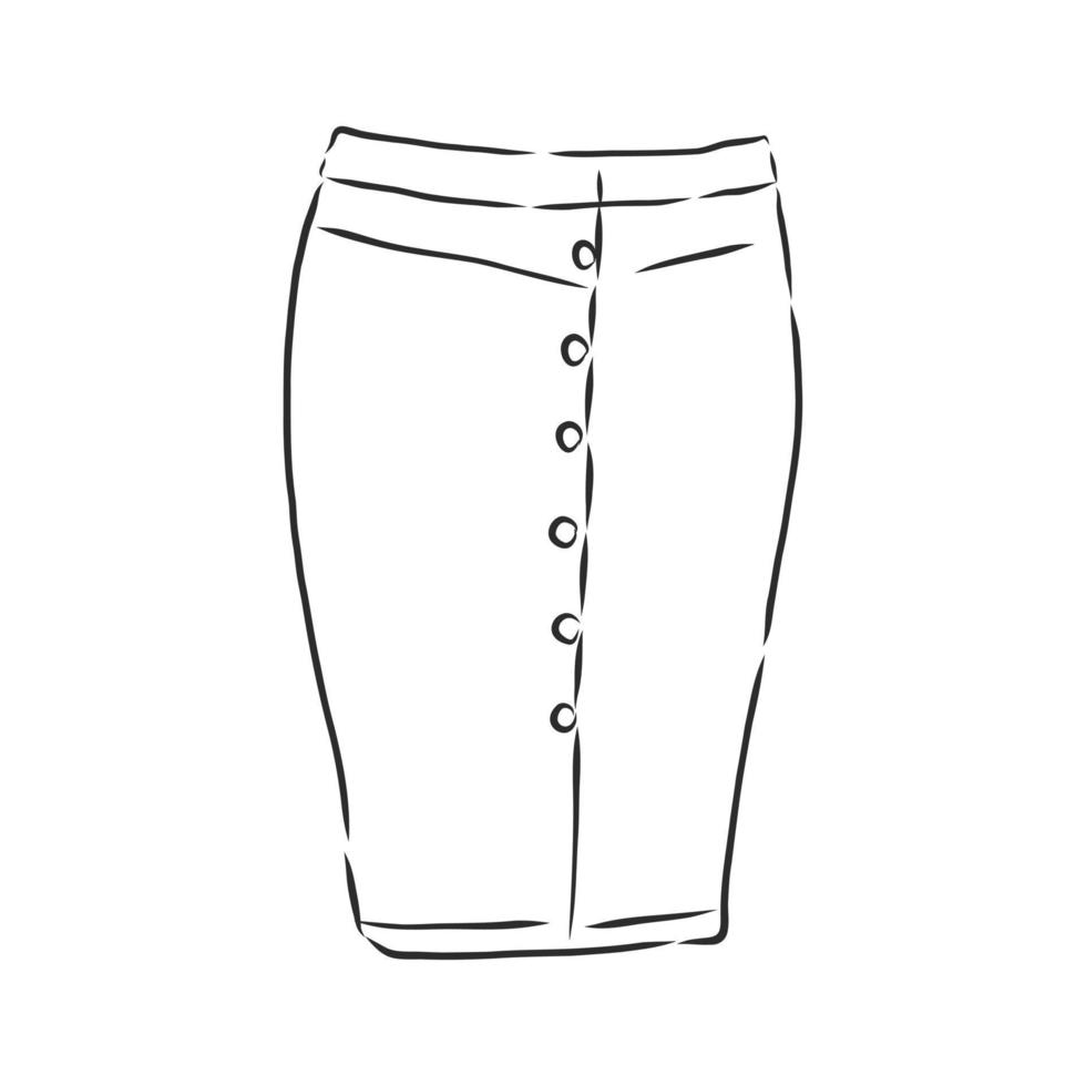 skirt vector sketch