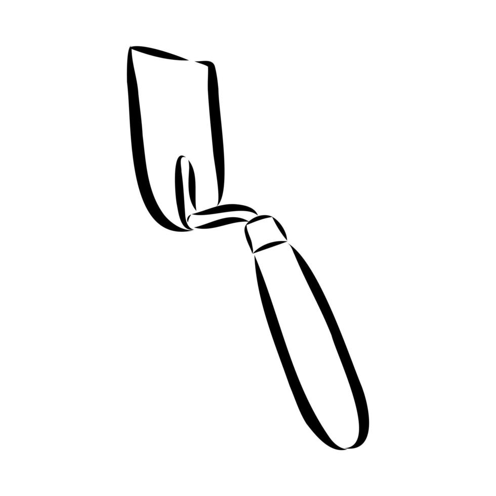 construction trowel vector sketch