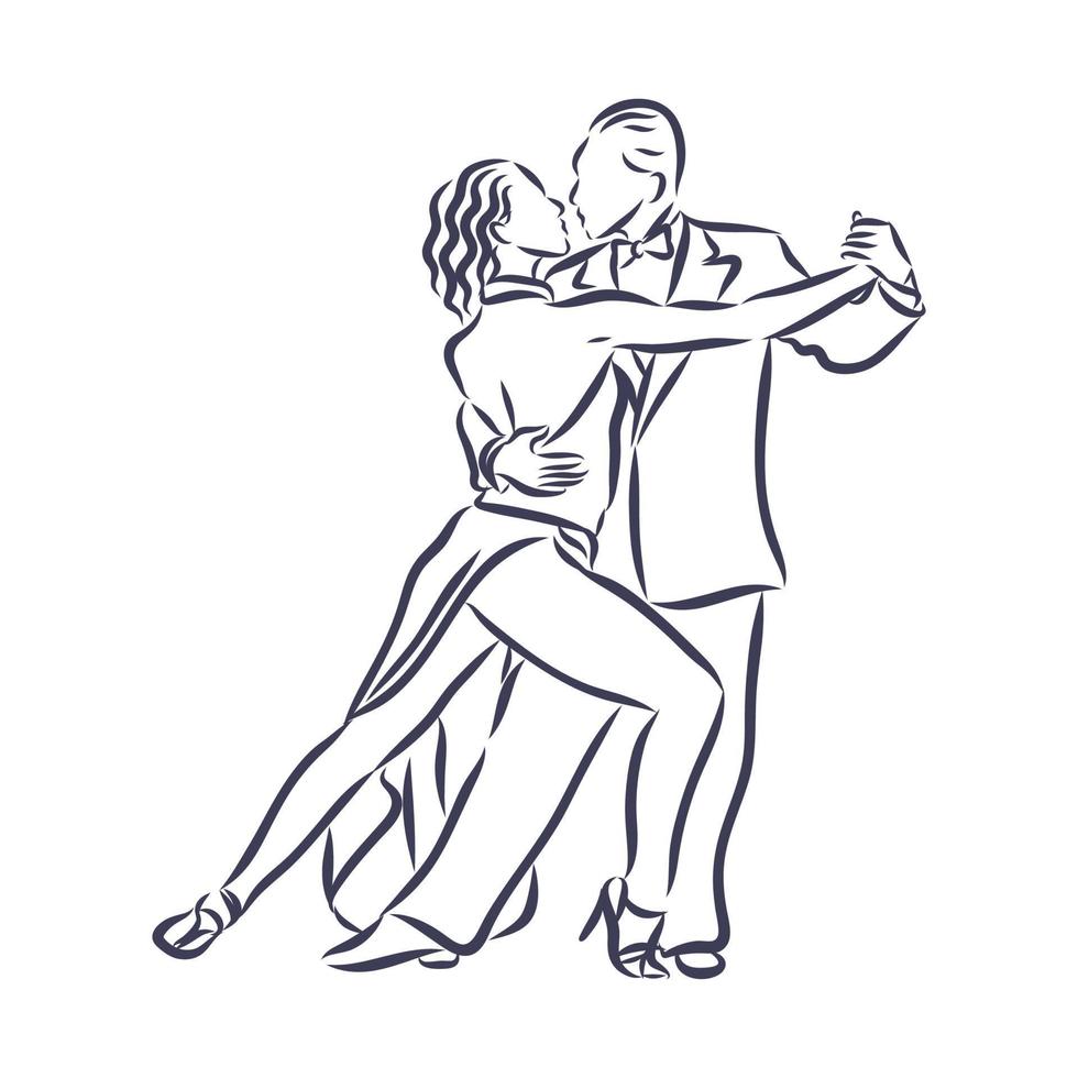 tango vector sketch