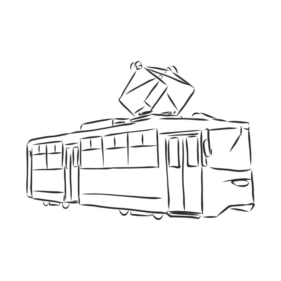 tram vector sketch