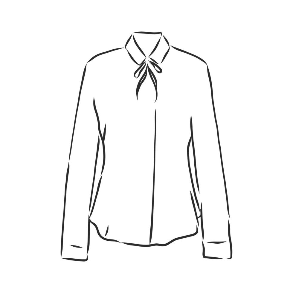 shirt blouse vector sketch