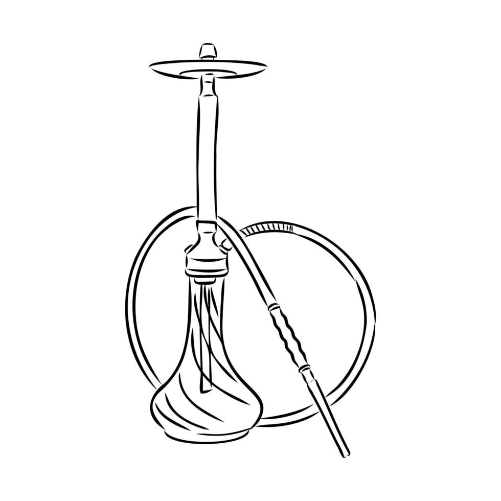 hookah vector sketch