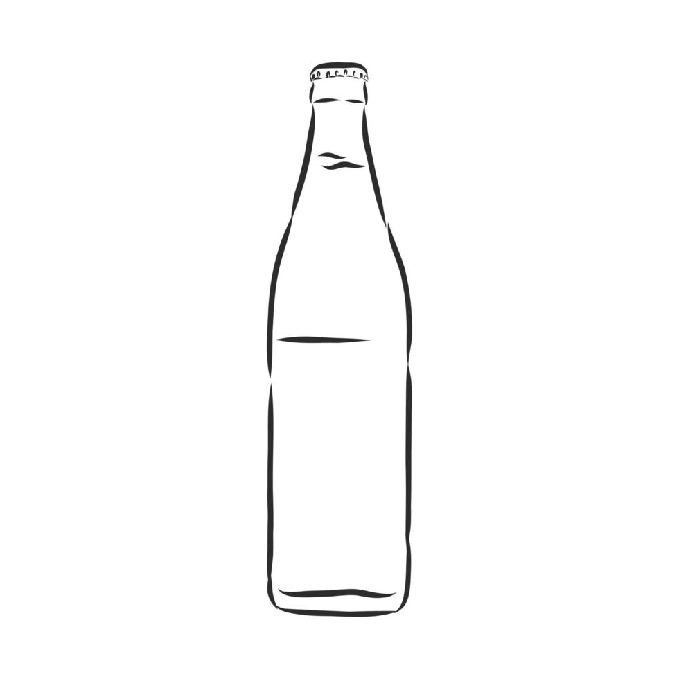 bosquejo del vector de la botella