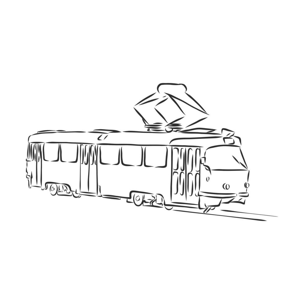 tram vector sketch