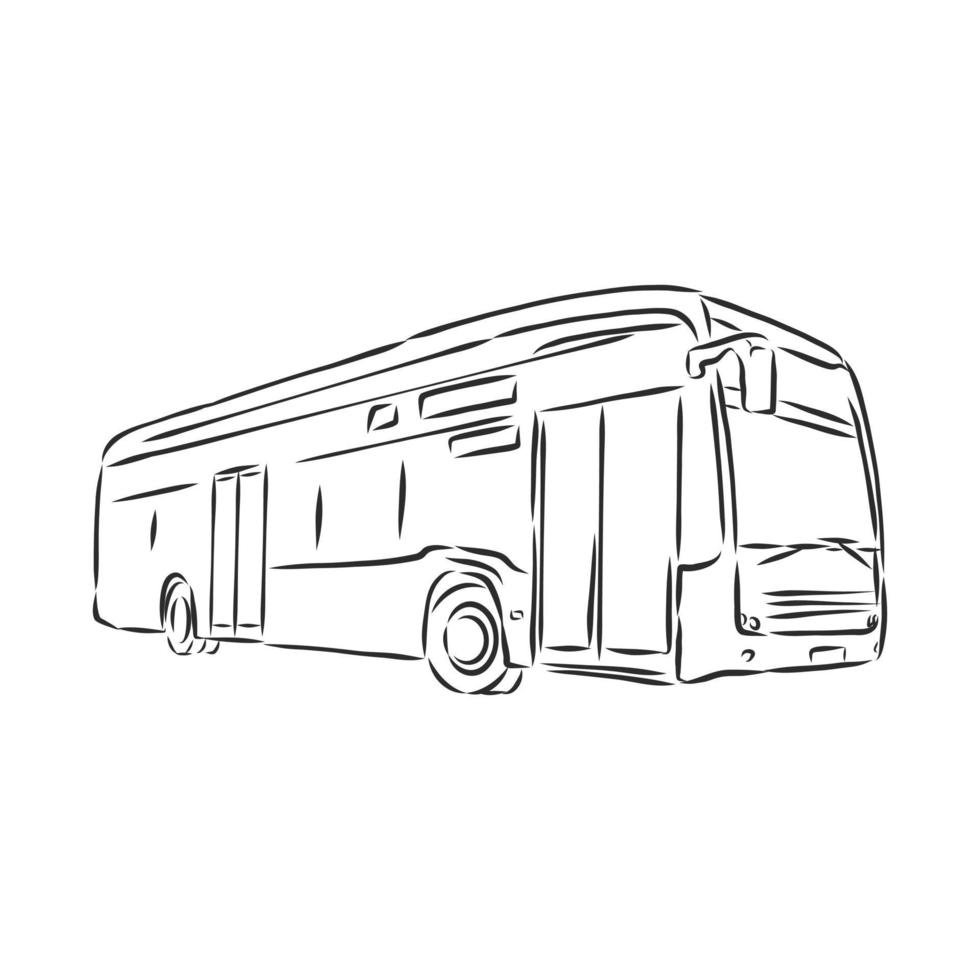 bus vector sketch