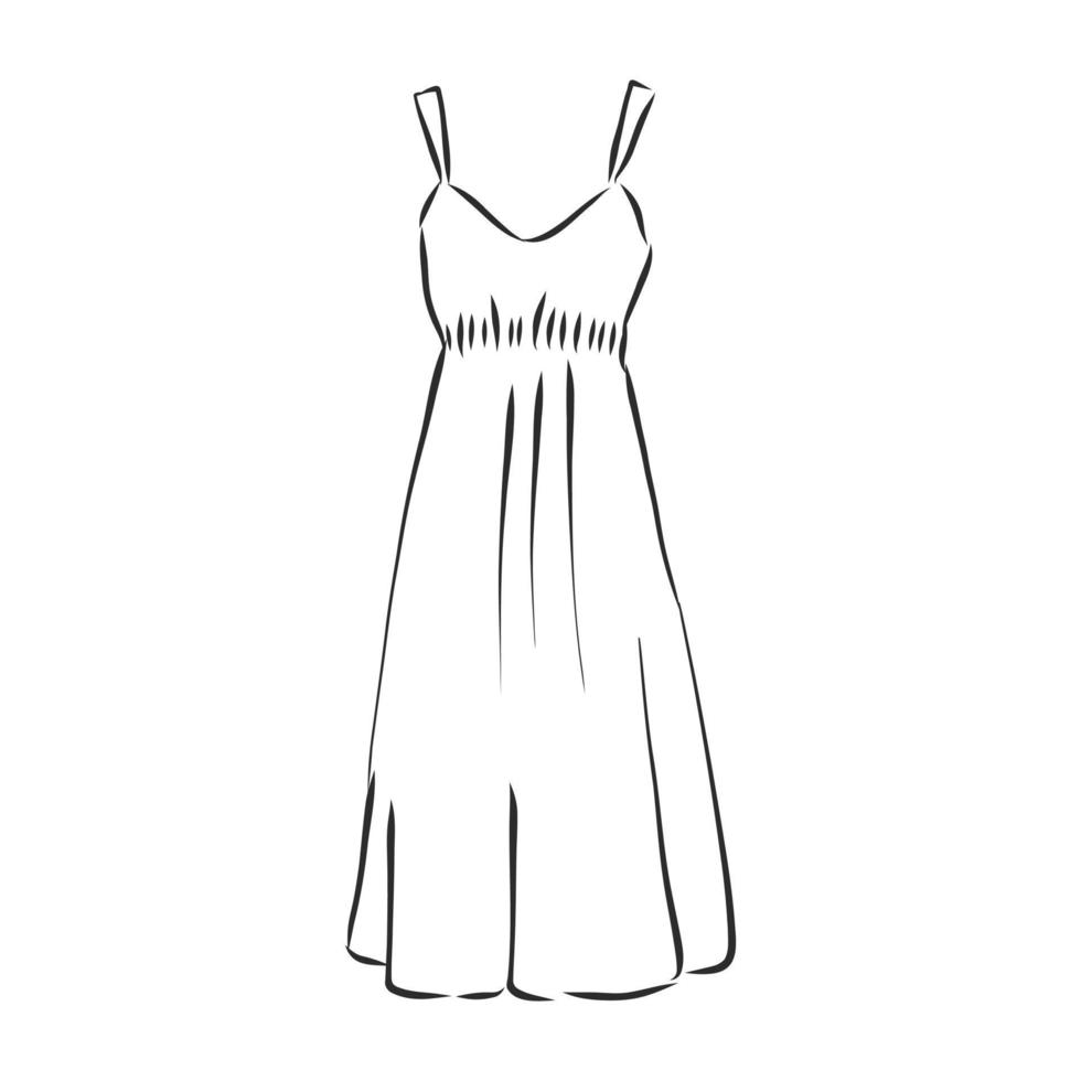 sundress vector sketch