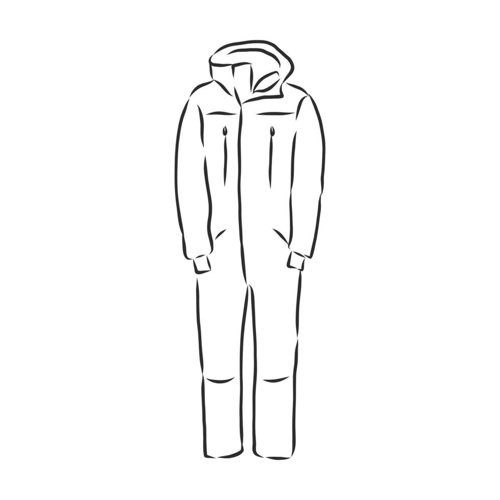jumpsuit vector sketch