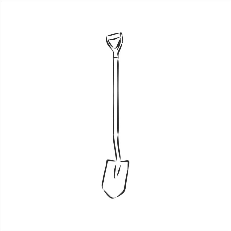 garden tools vector sketch