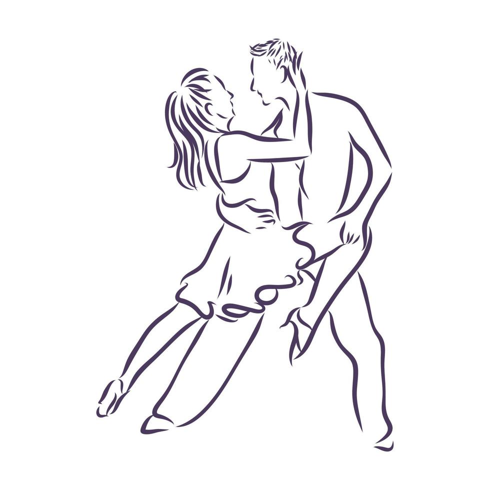 tango vector sketch