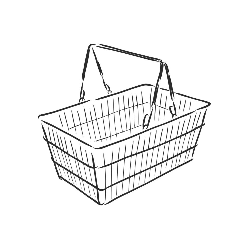 shopping cart vector sketch