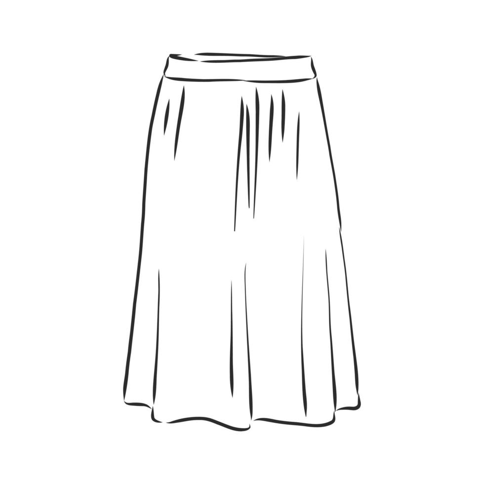 skirt vector sketch