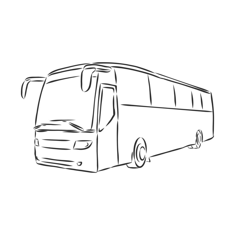 bosquejo del vector del autobús