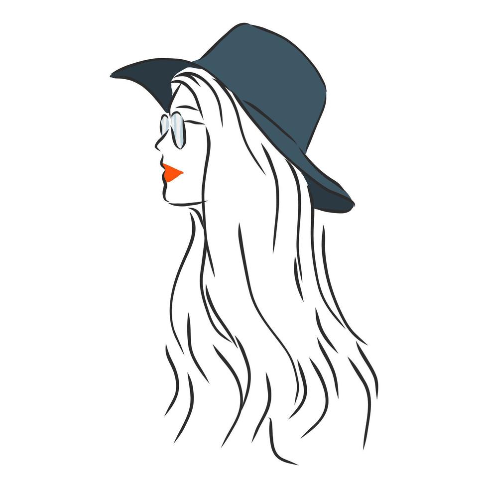 hat vector sketch