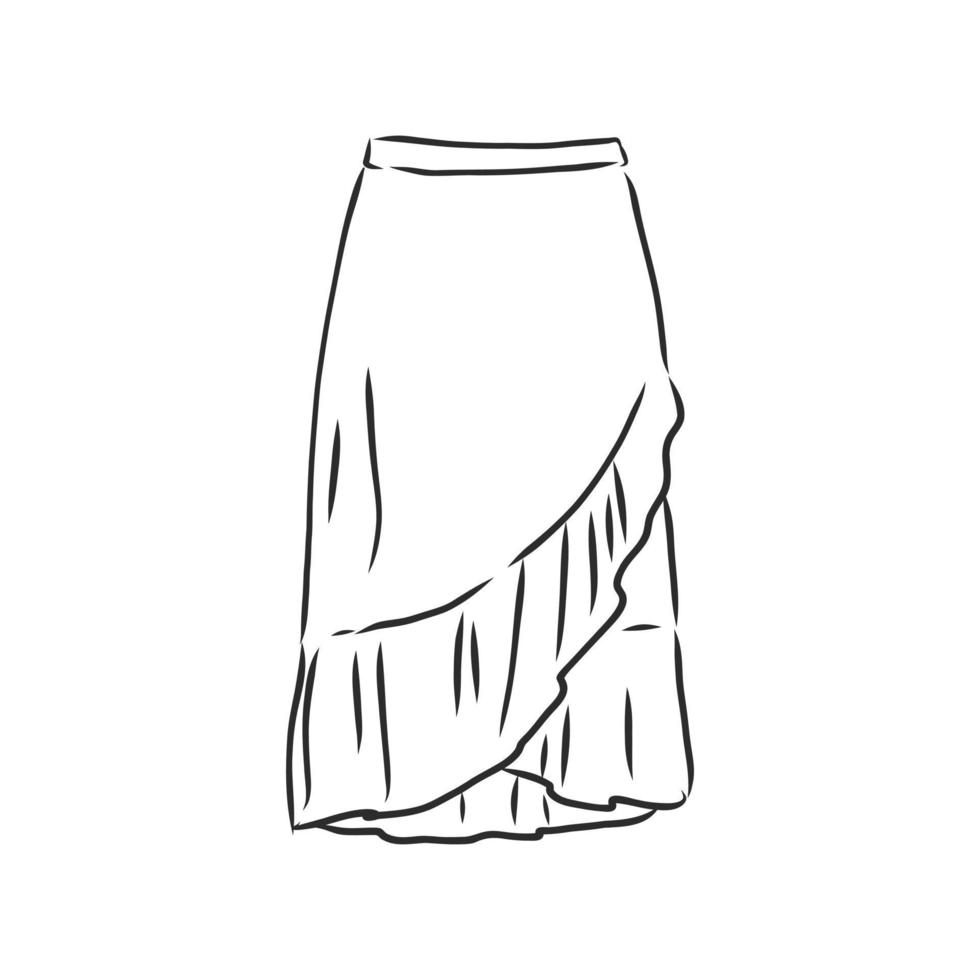 skirt vector sketch