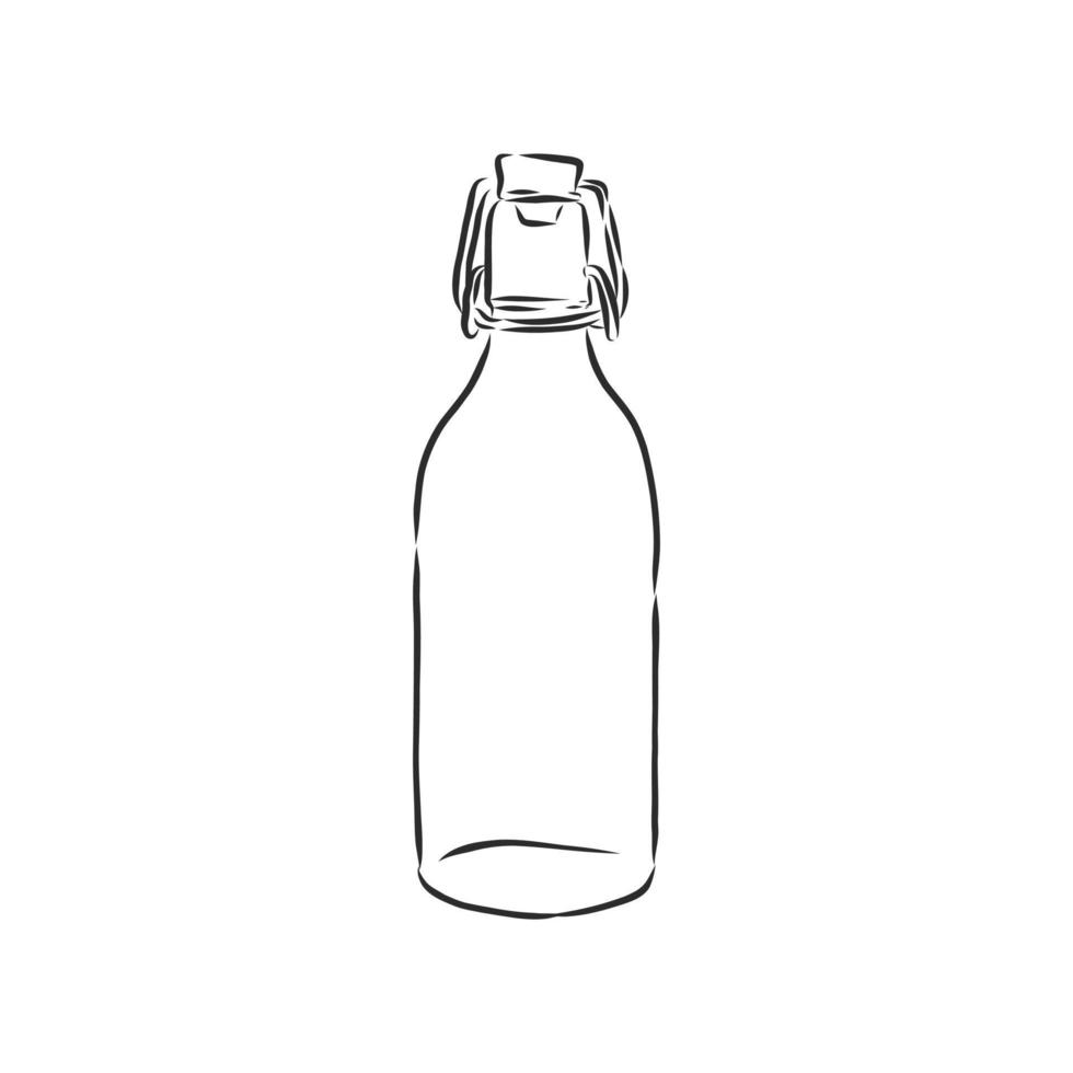 bosquejo del vector de la botella