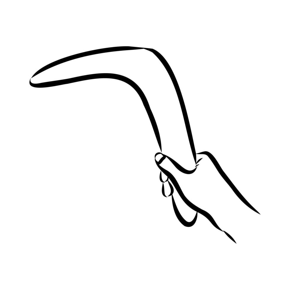 boomerang vector sketch