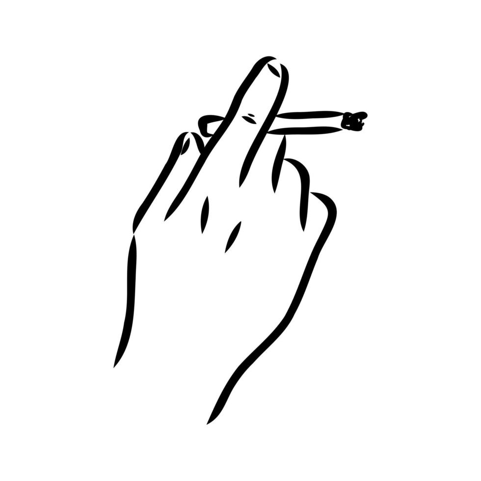 cigarette vector sketch